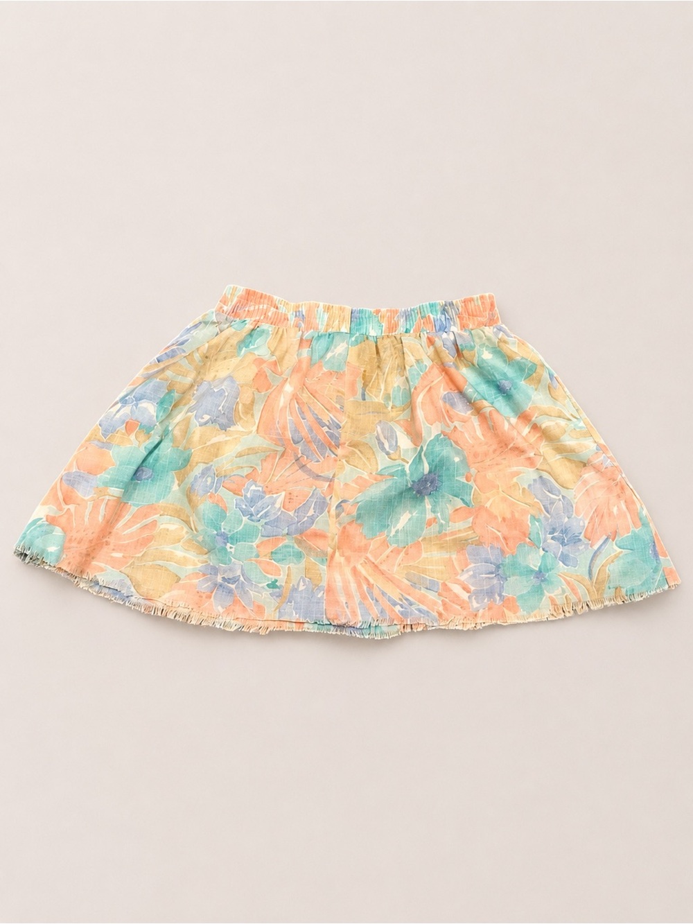 VTG Cut Off Convertible Floral Crop Baby Doll Tube Top / A-Line Flare Mini Skirt - Picture 13 of 16